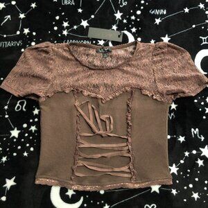 Dolls Kill Cosmic Law Corset Top